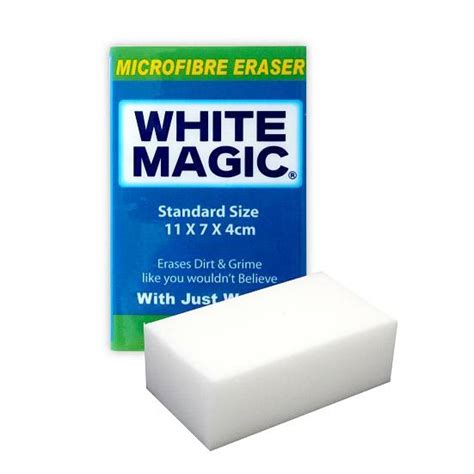 Magic cleaning sponges in white